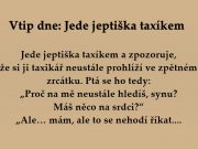 Vtip dne: Jede jeptiška taxíkem